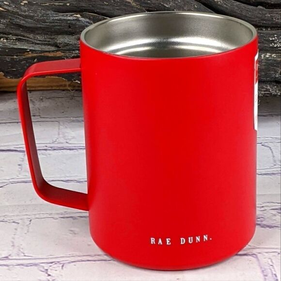 Rae Dunn SPICED CIDER Red Insulated Stainless Steel Mug - 12 oz - Picture 4 of 7